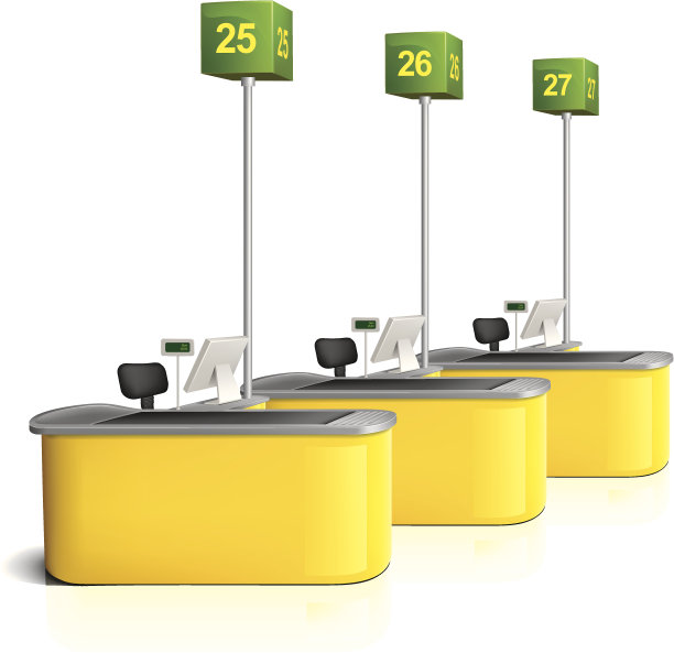 收银台的队列图片下载