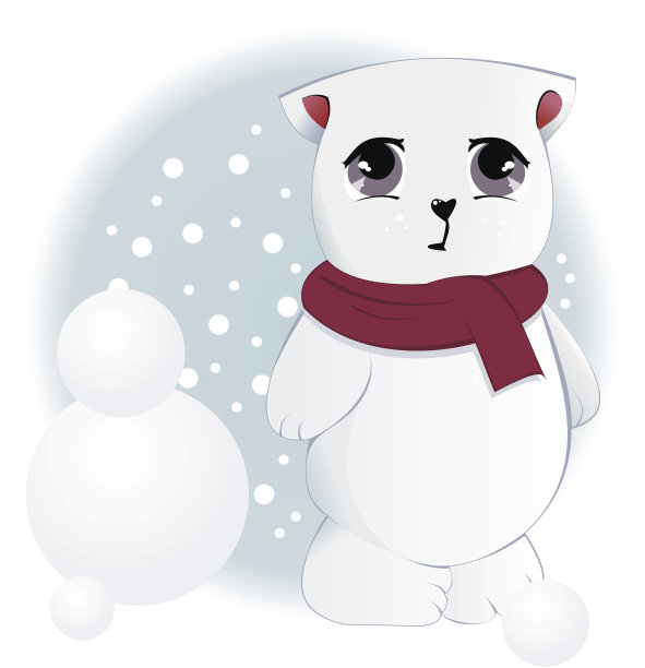 雪中的小猫图片下载