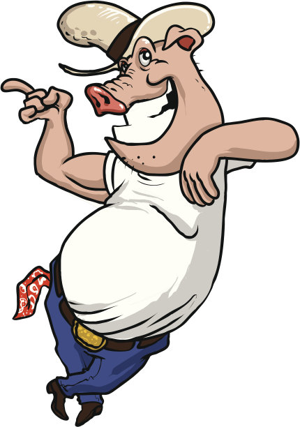 猪的牛仔图片下载