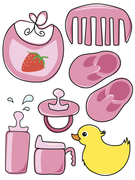 女婴物品图标图片下载