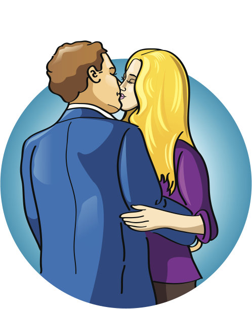 情侣接吻图片下载