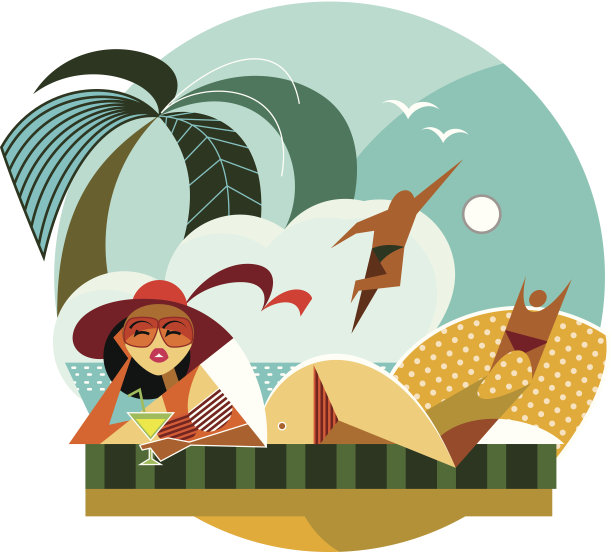 旅行的女人图片下载