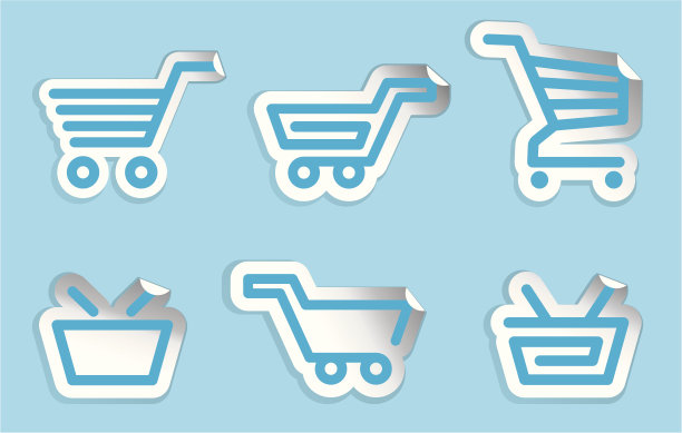 购物车和购物篮图标图片下载