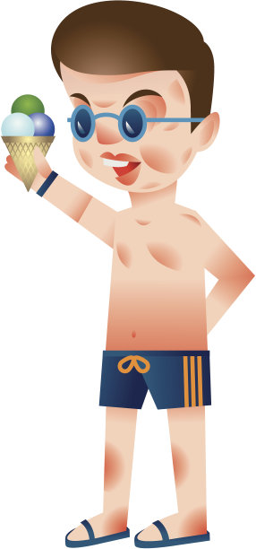 衬衫里拿着冰淇淋的男人图片下载