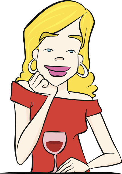 拿着一杯酒的女孩图片下载