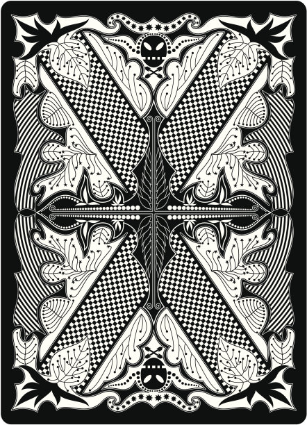 扑克牌背面65x90毫米图片下载