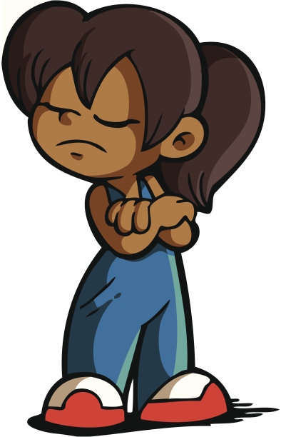 愤怒的女孩图片下载