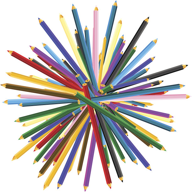 彩色铅笔图片下载