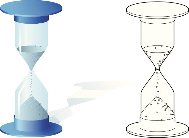 沙漏有两种风格图片下载