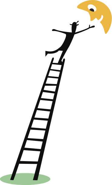 人类达到月球矢量插图图片下载