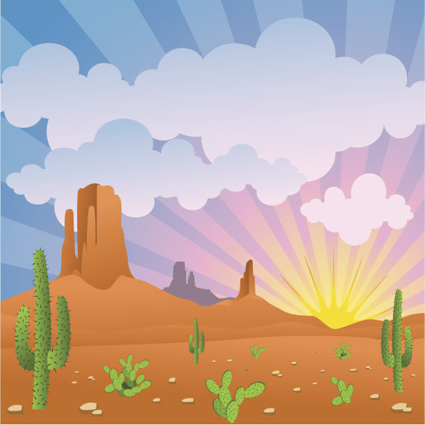 沙漠景观素材图片