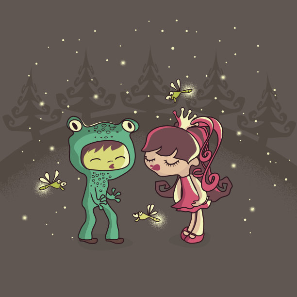 吻青蛙图片下载