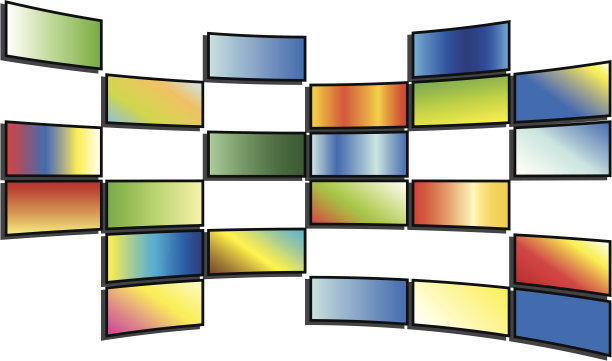 彩色电视屏幕图片下载