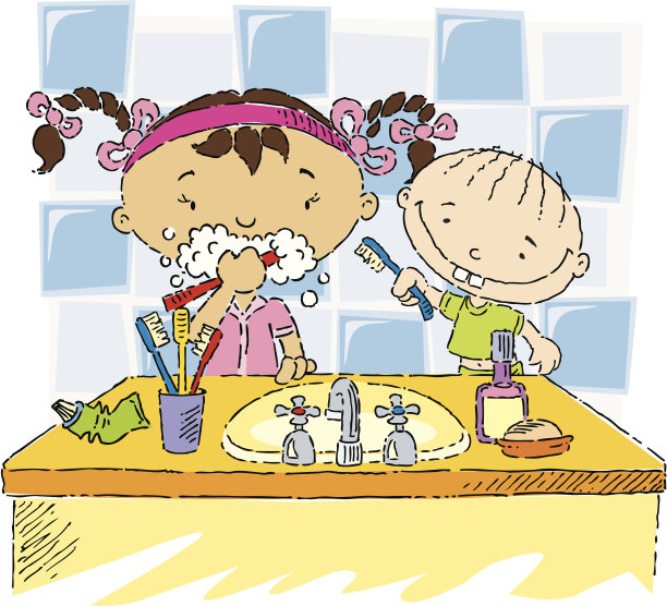 牙刷的时间图片下载