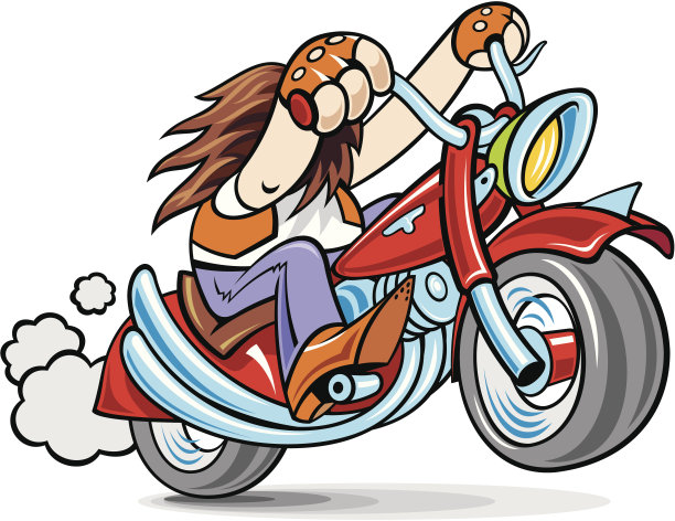 骑摩托车的人图片下载