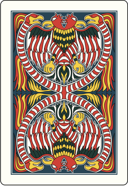 扑克牌背面62x90毫米图片下载