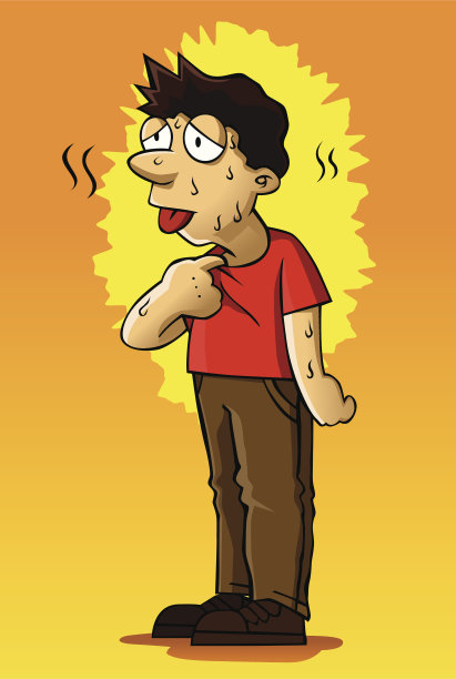 人感觉热图片下载