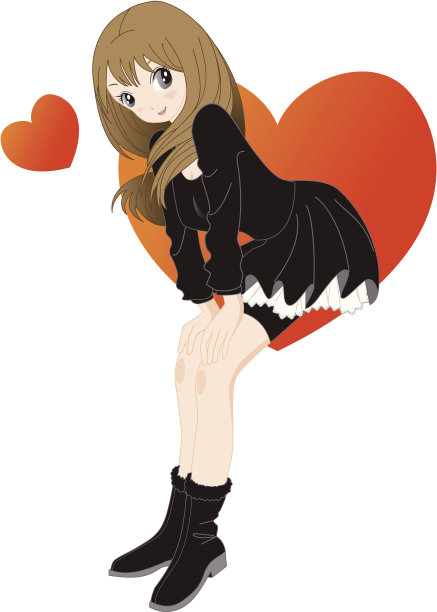 ハート少女图片下载
