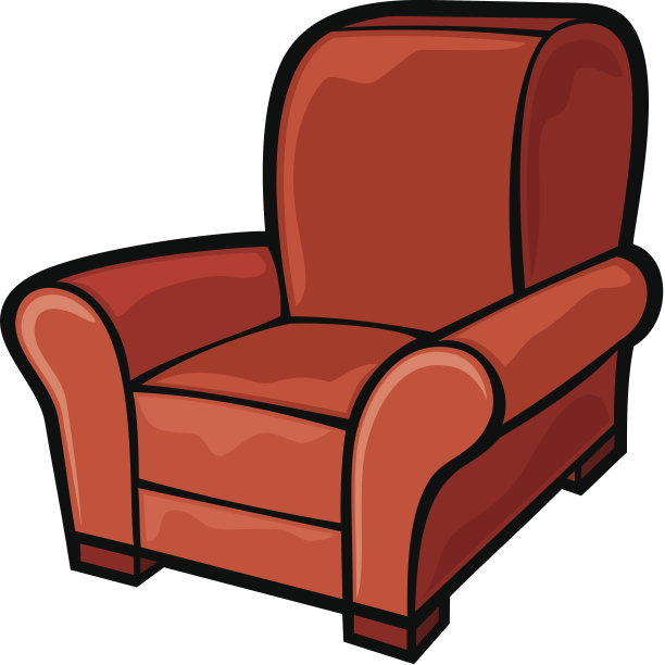 扶手椅-皮革浴缸椅图片下载