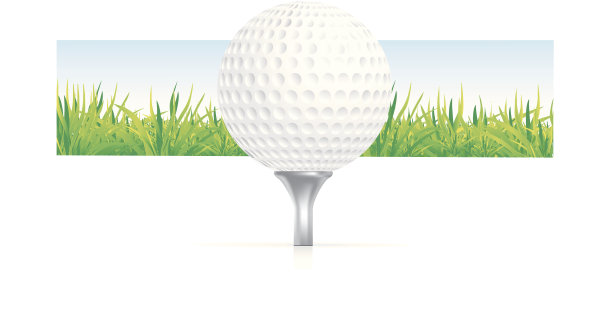 草地上的高尔夫球图片下载