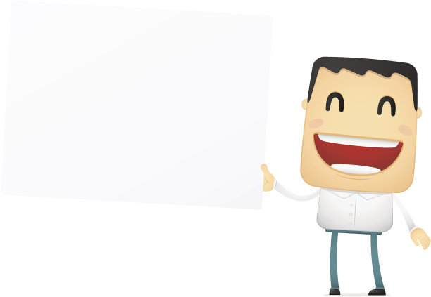 有趣的卡通休闲男人图片下载