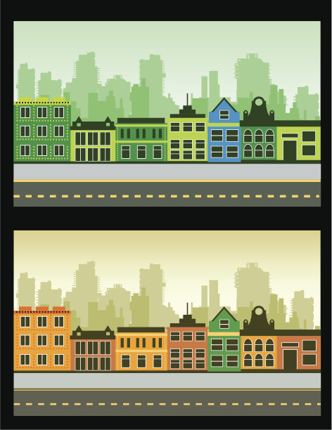 都市插画素材ID：105553588