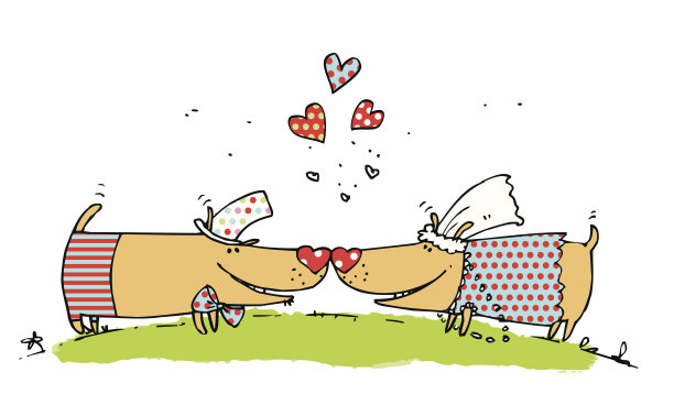 狗的婚礼图片下载