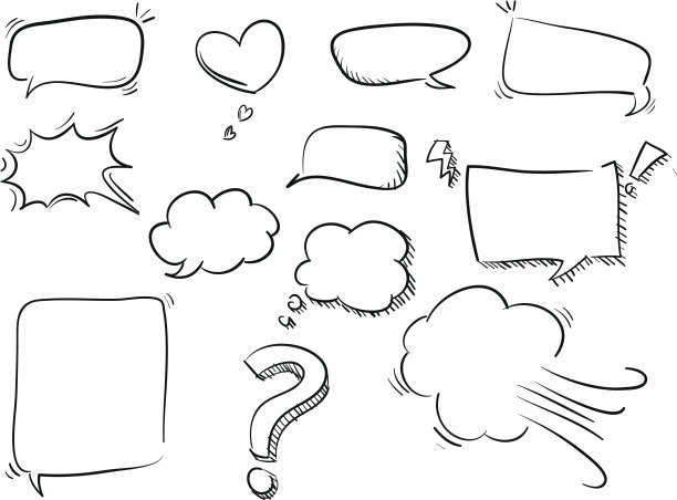 卡通讲话泡沫图片下载