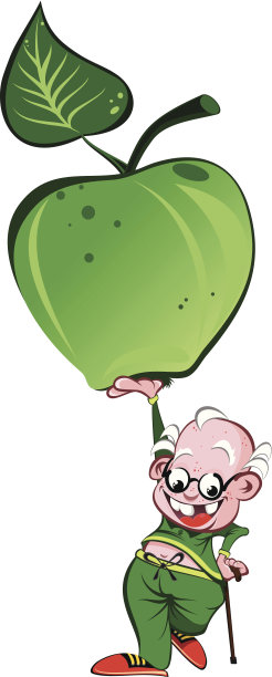 老人和青苹果图片下载