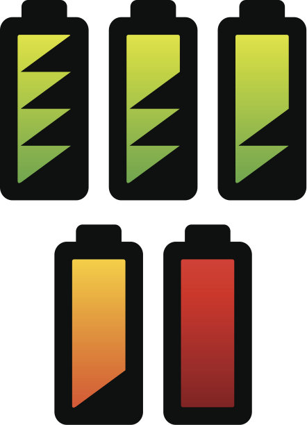 不同电量的电池图片下载