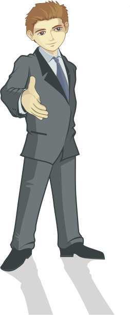 年轻的企业家们握手图片下载