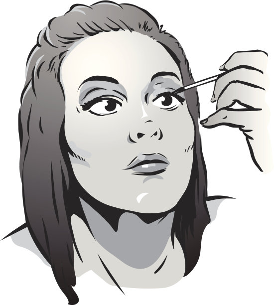 年轻女士化妆图片下载