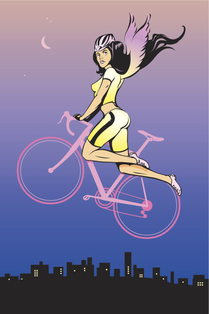 自行车上的女孩图片下载