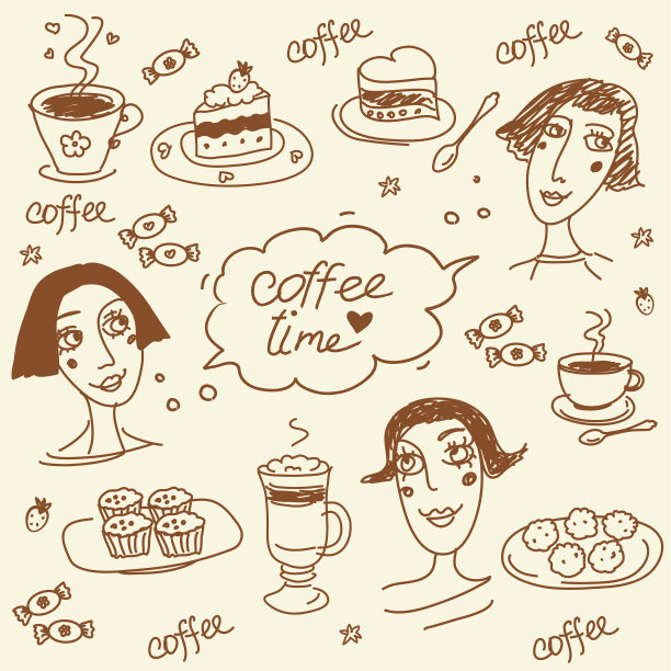 咖啡的设计元素图片下载