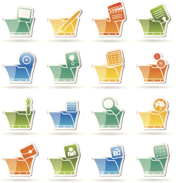 电脑和电话图标-文件夹图片下载