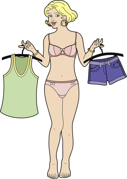 服装的选择图片下载