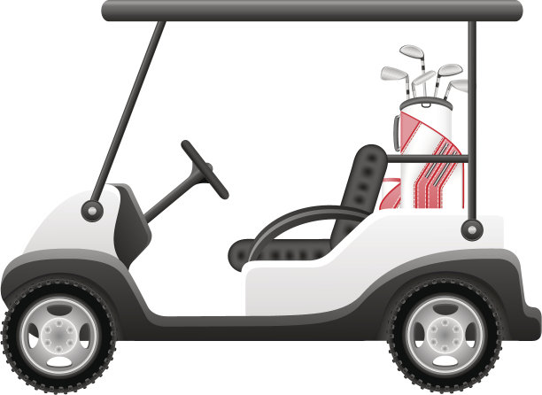 高尔夫车矢量图图片下载