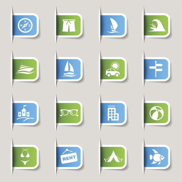 标签-度假和旅行的图标图片下载