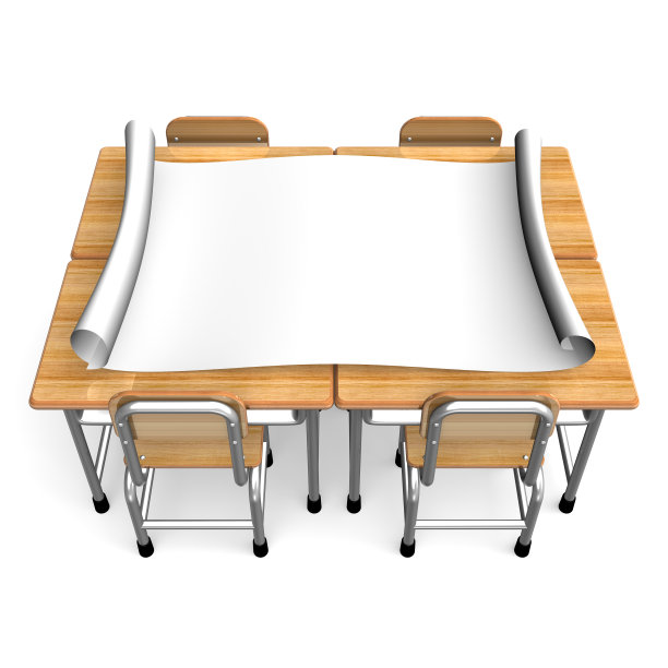 白色背景的空椅子图片下载