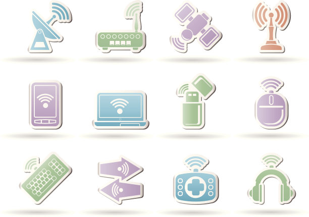 无线通信技术对象图片下载