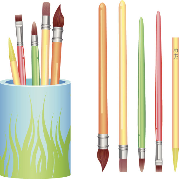 艺术刷向量图片下载