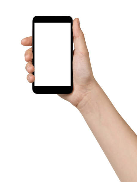 手拿着空白的智能手机图片下载