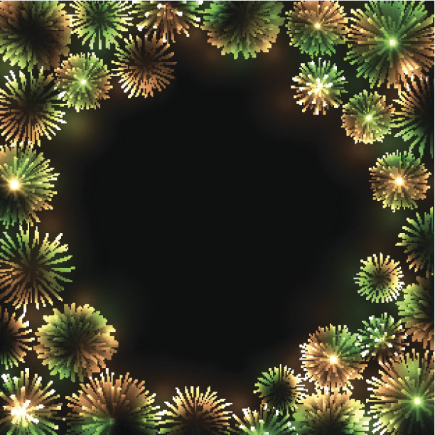 向量烟花背景图片下载