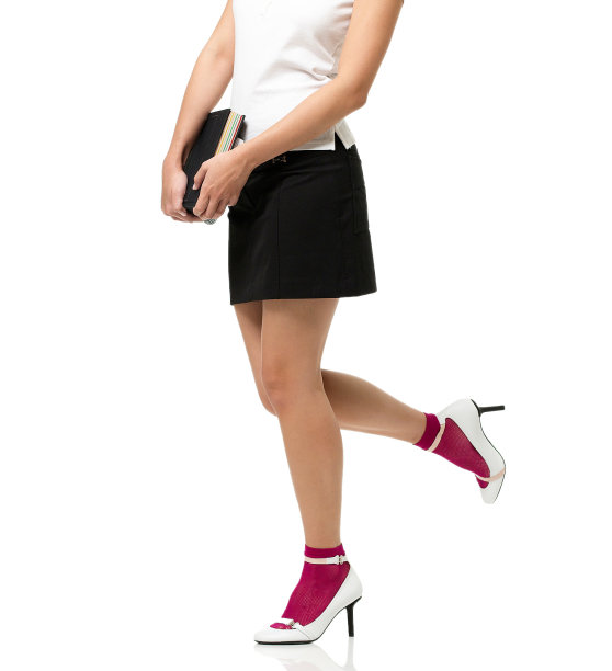 优雅的白色高跟鞋图片下载