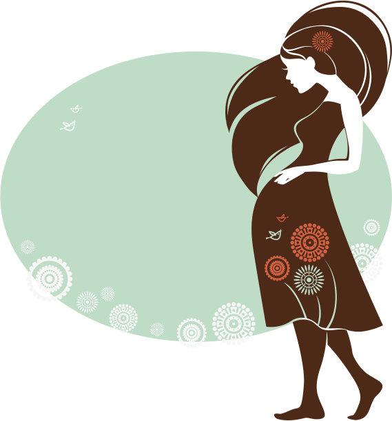 孕妇剪影图片下载