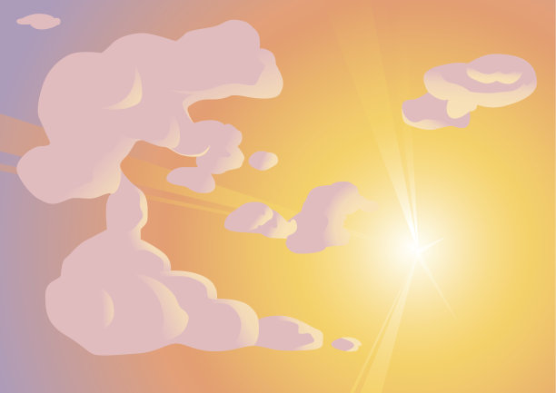 日落云背景图片下载