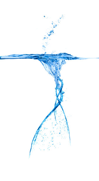 蓝色的水溅图片下载