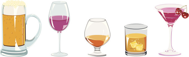 酒精饮料图标集图片下载