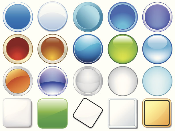 不同风格的光滑图标图片下载