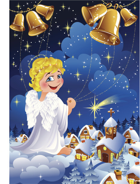 圣诞天使素材图片